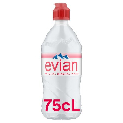 Evian Still Natural Mineral Water (750 ml)