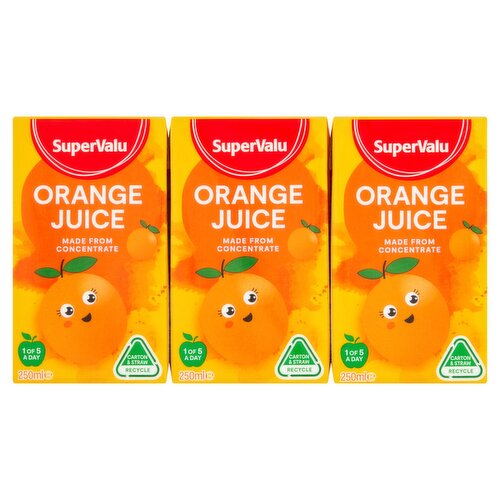 SuperValu Orange Juice 6 Pack (250 ml)