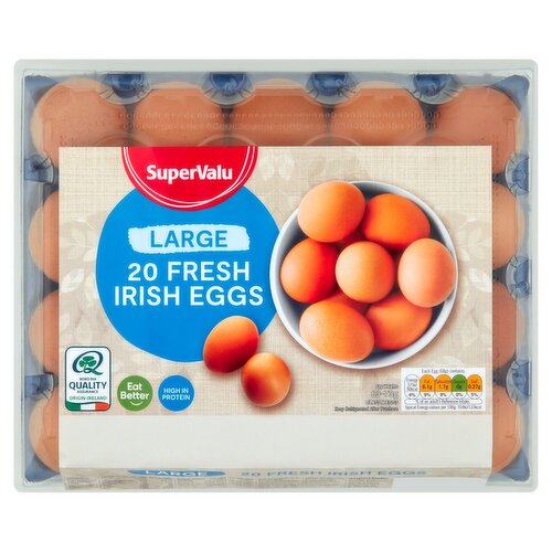 SuperValu Large Fresh Irish Eggs 20 Pack (20 Piece)