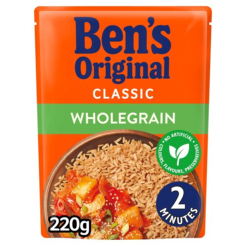 Bens Original Wholegrain Microwave Rice (220 g)