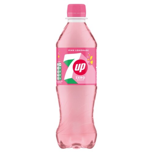 7up Zero Sugar Pink Lemonade Bottle (500 ml)