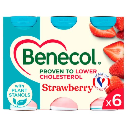 Benecol Strawberry Yogurt Drink 6 Pack (405 g)