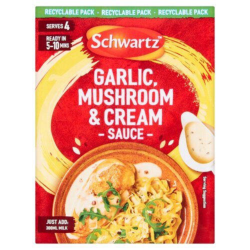 Schwartz Garlic & Mushroom Cream Sauce (26 g)