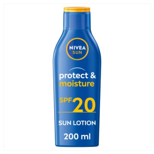 Nivea Sun Protect and Moisture Sun Lotion SPF 20 (200 ml)