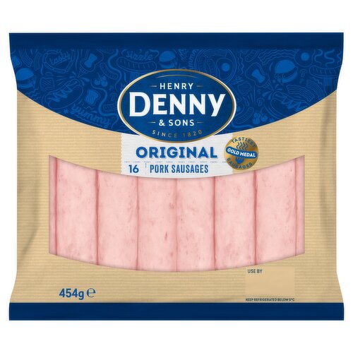 Denny Gold Medal 16 Sausages (454 g)