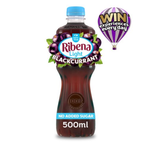 Ribena Light Blackcurrant Juice Drink (500 ml)