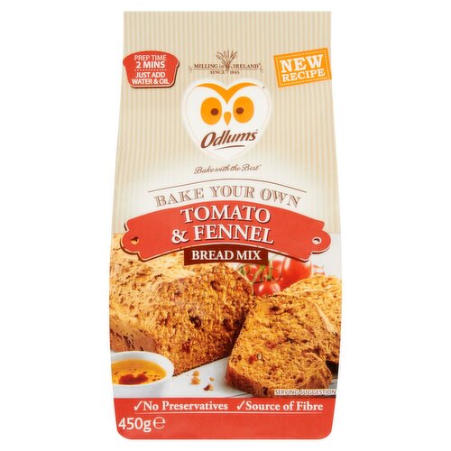 Odlums Quick Bread Tomato & Herb  (450 g)