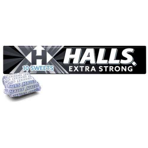 Halls Extra Strong Menthol Action Sweets (34 g)
