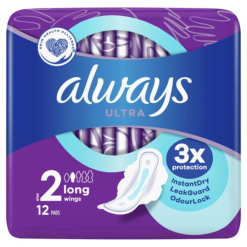 Always Ultra Long Sanitary Towels Size 2 (12 Piece)