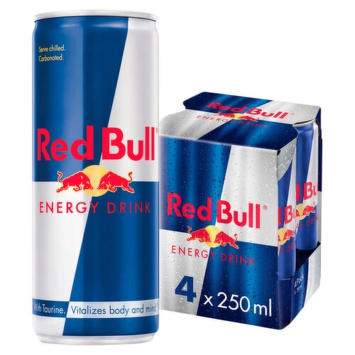 Red Bull Energy Drink Can 4 Pack (250 ml)