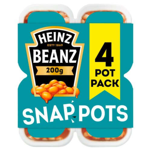 Heinz Baked Beans 4 Pack Snap Pots (200 g)