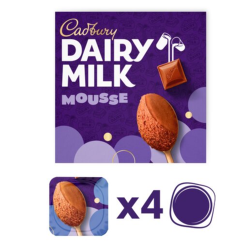 Cadbury Dairy Milk Mousse Dessert 4 Pack (45 g)