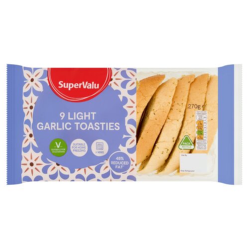 SuperValu Light Garlic Toasties Light 9 Pack (270 g)