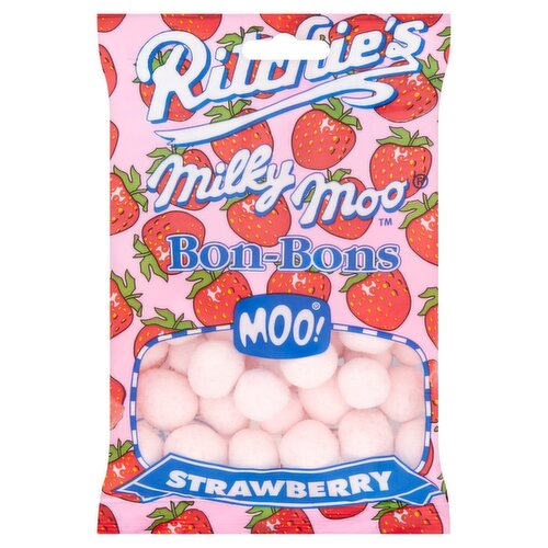 Ritchie's Milky Moo Strawberry Bon Bons Bag (250 g)