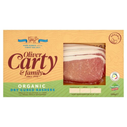 Oliver Carty Dry Cure Organic Rasher (150 g)