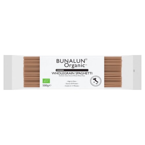 Bunalun Organic Wholegrain Spaghetti  (500 g)