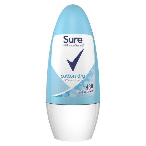 Sure Women Cotton Dry Anti-Perspirant Roll On Deodorant  (50 ml)