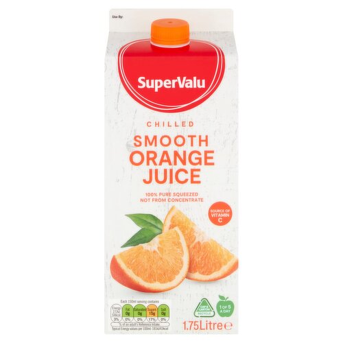 SuperValu Not From Concentrate Orange Juice Smooth (1.75 L)