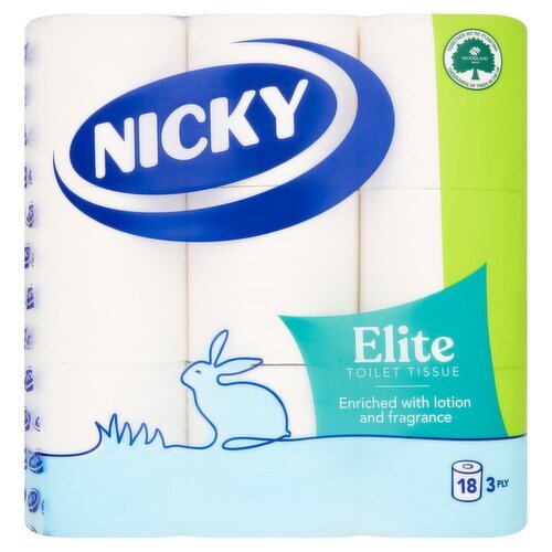 Nicky Elite Toilet Tissue (18 Roll)