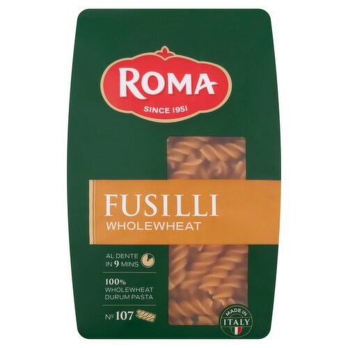 Roma Pasta Fusilli Wholewheat (500 g)