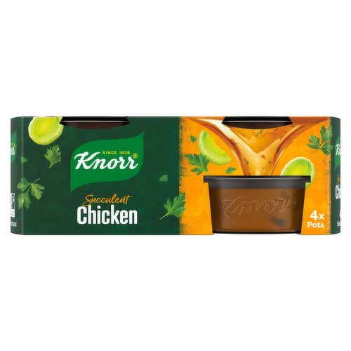 Knorr Chicken Stock 4 Pots (112 g)