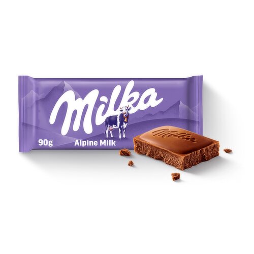Milka Alpine Milk Chocolate Bar (90 g)
