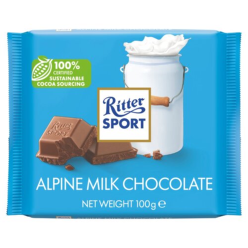 Ritter Sport Alpine Milk Chocolate (100 g)