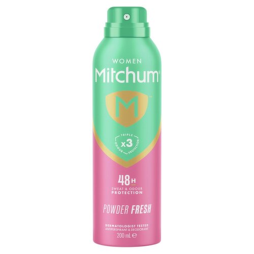 Mitchum Powder Fresh Triple Odor Defense Anti-Perspirant Deodorant (200 ml)