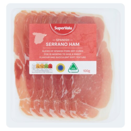 SuperValu Spanish Serrano Ham Slices (100 g)