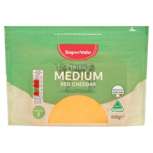 SuperValu Medium Red Cheddar (600 g)