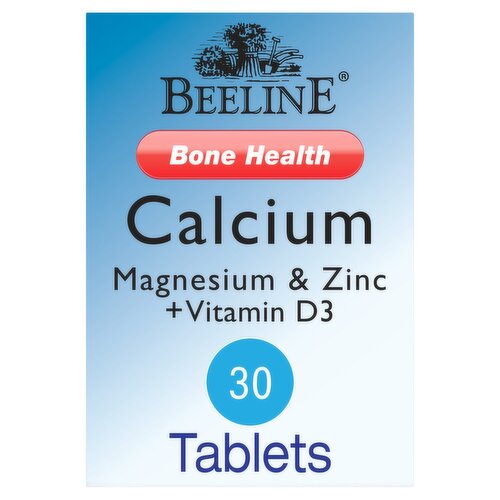 BeeLine Calcium, Magnesium, Zinc Plus Vitamin D Tablets (30 Piece)