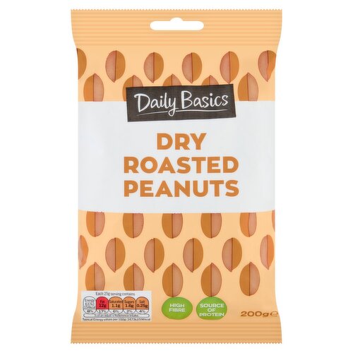 Daily Basics Dry Roasted Peanuts Bag (200 g)