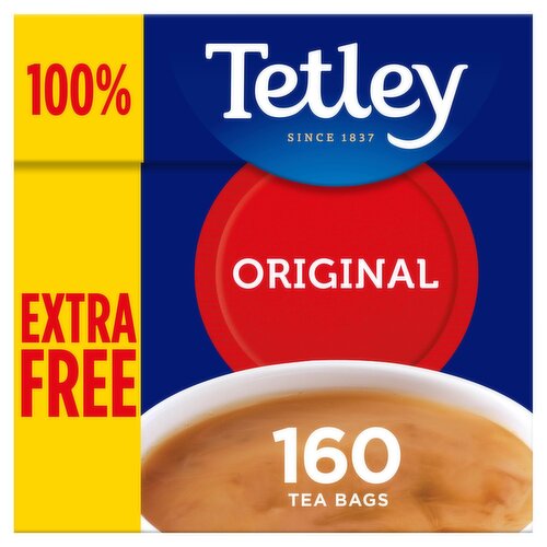 Tetley Original Tea 100% Extra Free (250 g)