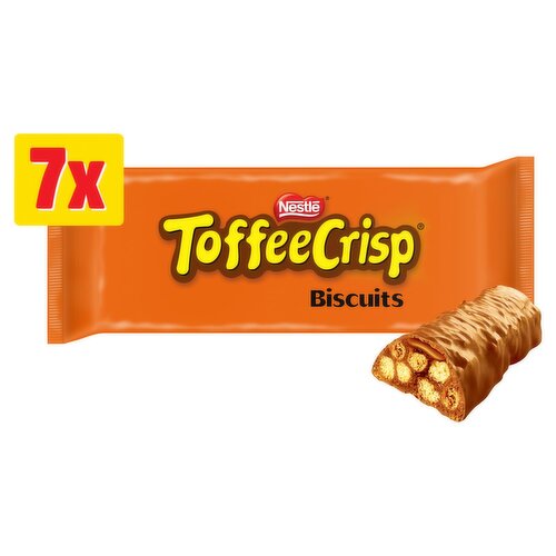 Toffee Crisp Biscuit Bar 7 Pack (18.7 g)