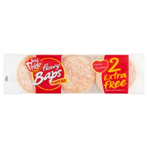 Irish Pride Floury Baps 6 Pack (420 g)