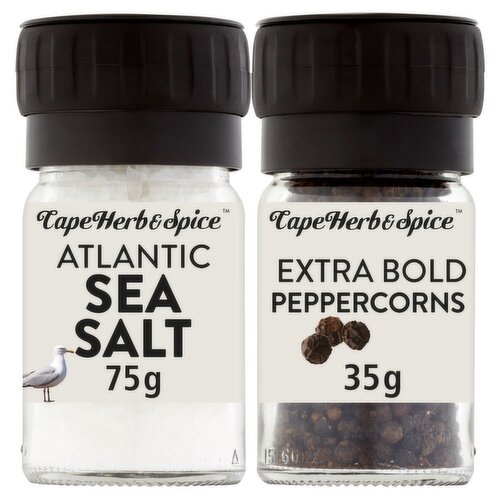 Cape Herb Twin Salt & Pepper Grinder (110 g)