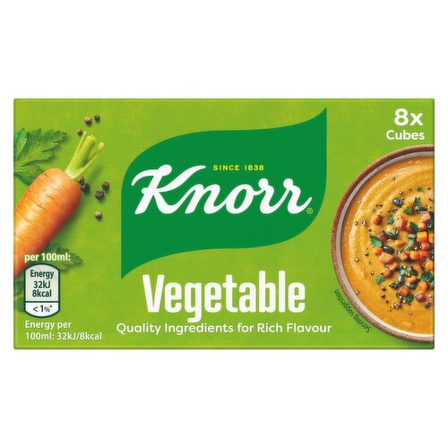 Knorr Vegetable Stock Cubes 8 Pack (80 g)