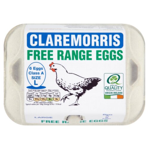 Claremorris Free Range Eggs Large  (1 Piece)