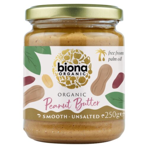 Biona Organic Smooth Peanut Butter (250 g)