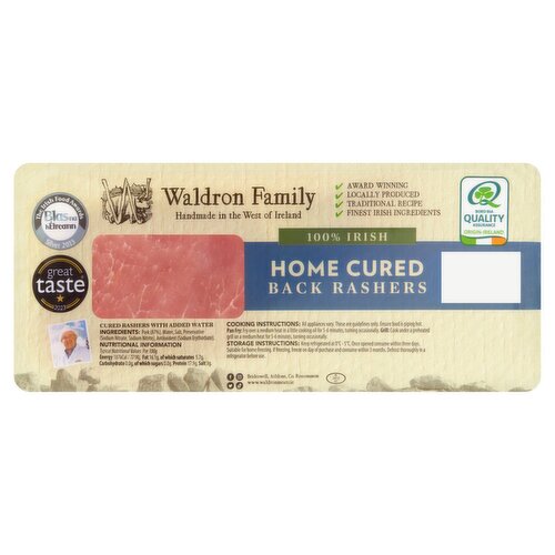 Waldron Family Home Cured Back Rashers (300 g)