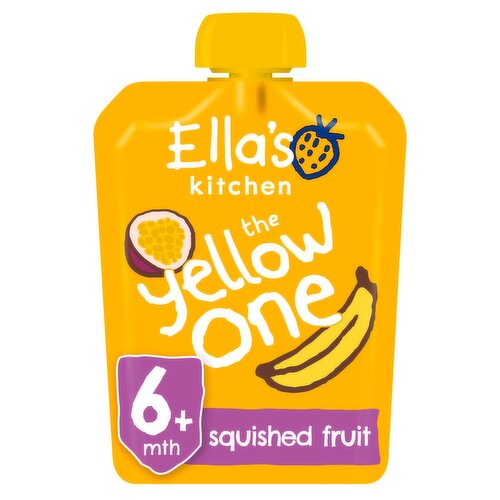 Ella's Kitchen Organic Oaty Peach & Banana Smoothie Food Pouch Multipack 12 Months 90g 4s