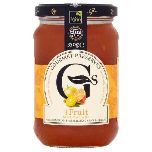 G's Gourmet Preserves 3 Fruit Marmalade (340 g)