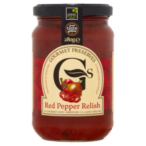 G's Gourmet Preserves Red Pepper Relish (280 g)