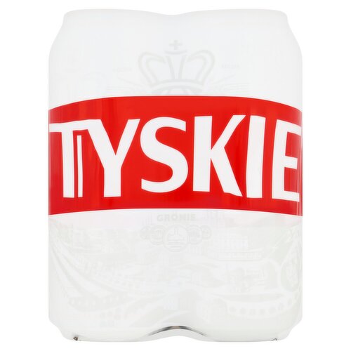 Tyskie Beer Can 4 Pack (500 ml)