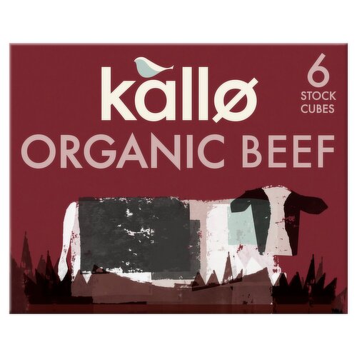 Kallo Organic Beef Stock 6 Cubes (66 g)