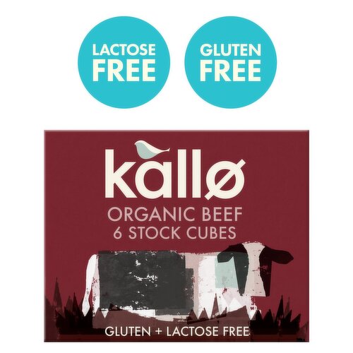Kallo Organic Beef Stock 6 Cubes (66 g)