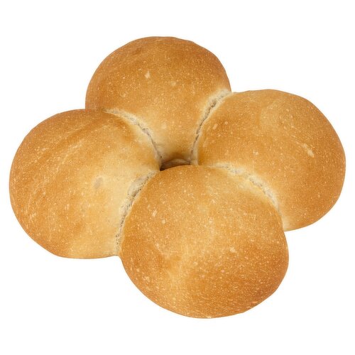 White Batch Crusty Rolls 4 Piece (4 Piece)