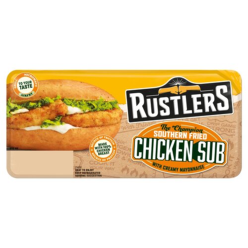 Rustlers Southern Fried Chicken Sub (158 g)