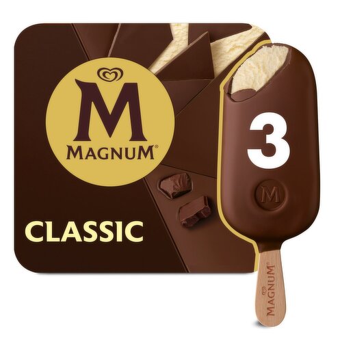 Magnum Classic Ice Cream 3 Pack  (100 ml)