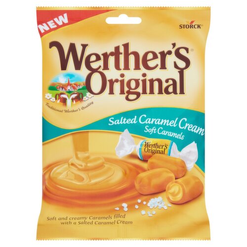 Werthers Salted Caramel Cream Soft Caramels Bag (125 g)